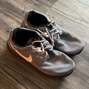 Nike Gray and White Athletic Shoes